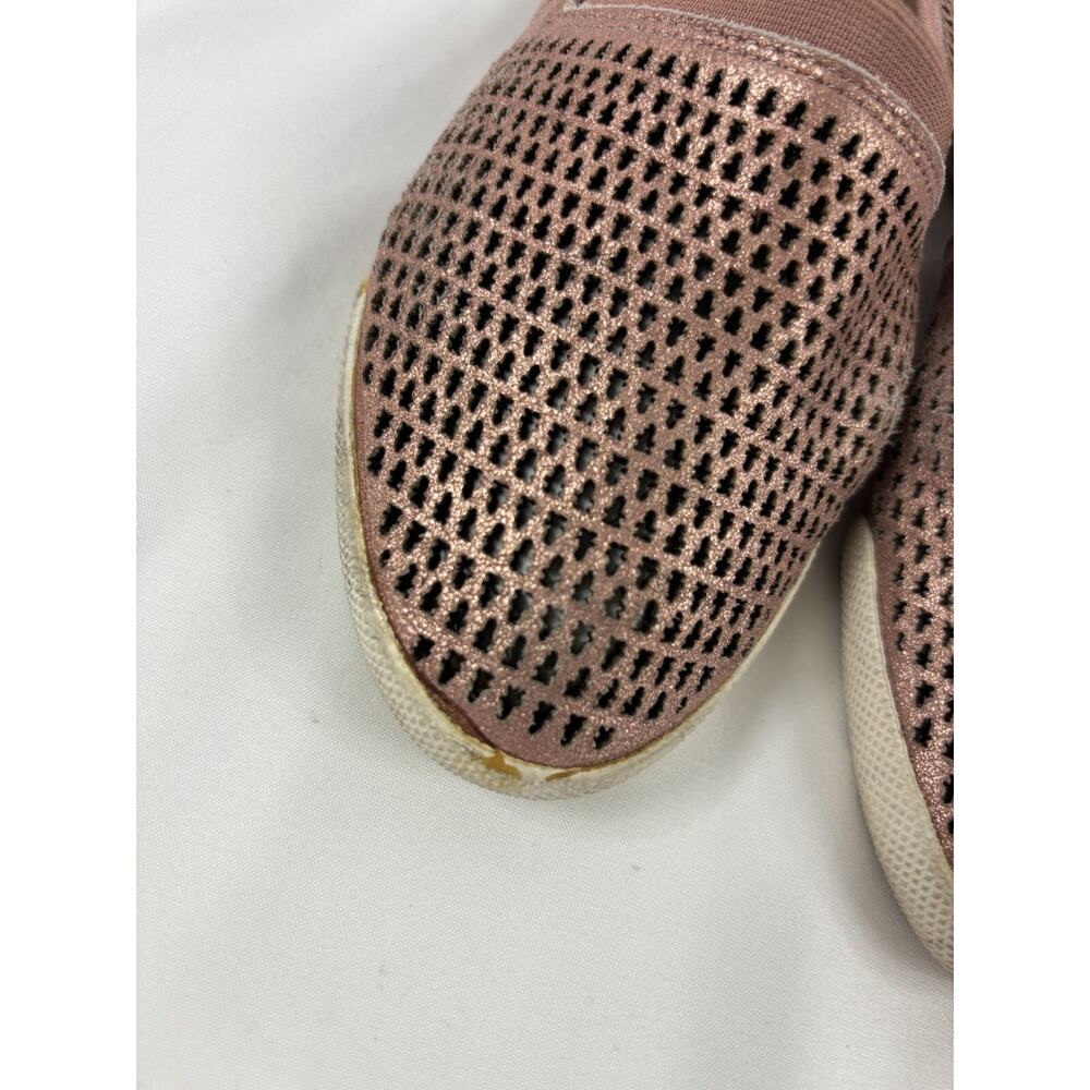 Frye Melanie Flats Copper Rose Gold Leather 6.5 Slip On Perforated Comfort - Picture 5 of 12